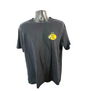 Bass Pro Shops Johnny Morris Black T Shirt Mens Large Fish Logo Back Graphic